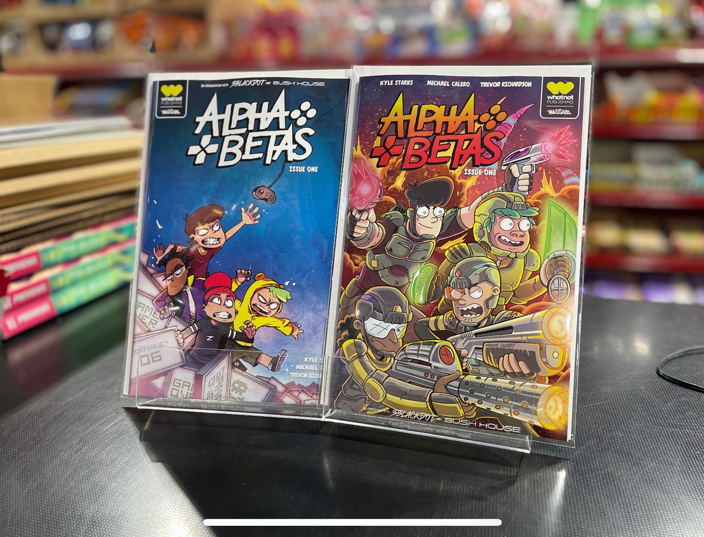 gothamcentralcc's tweet photo. It's Rick and Morty meets Tron as top gamers Eddie, Buck, Mason, and Tommy find themselves caught in the middle of a high stakes battle between the U.S. government and a digital terrorist inside the virtual realm of video games!
#AlphaBetas #Whatnot #BehemothComics https://t.co/EOZmDsIkgY