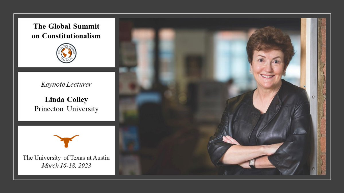 🌏 Two days left to register to present your paper/book at the 'Global Summit on Constitutionalism' here @UTexasLaw on March 16-18, 2023. 🤩 Featuring a keynote lecture by Linda Colley on warfare and modern constitutions. 🎉 Details and registration: law.utexas.edu/the-global-sum…