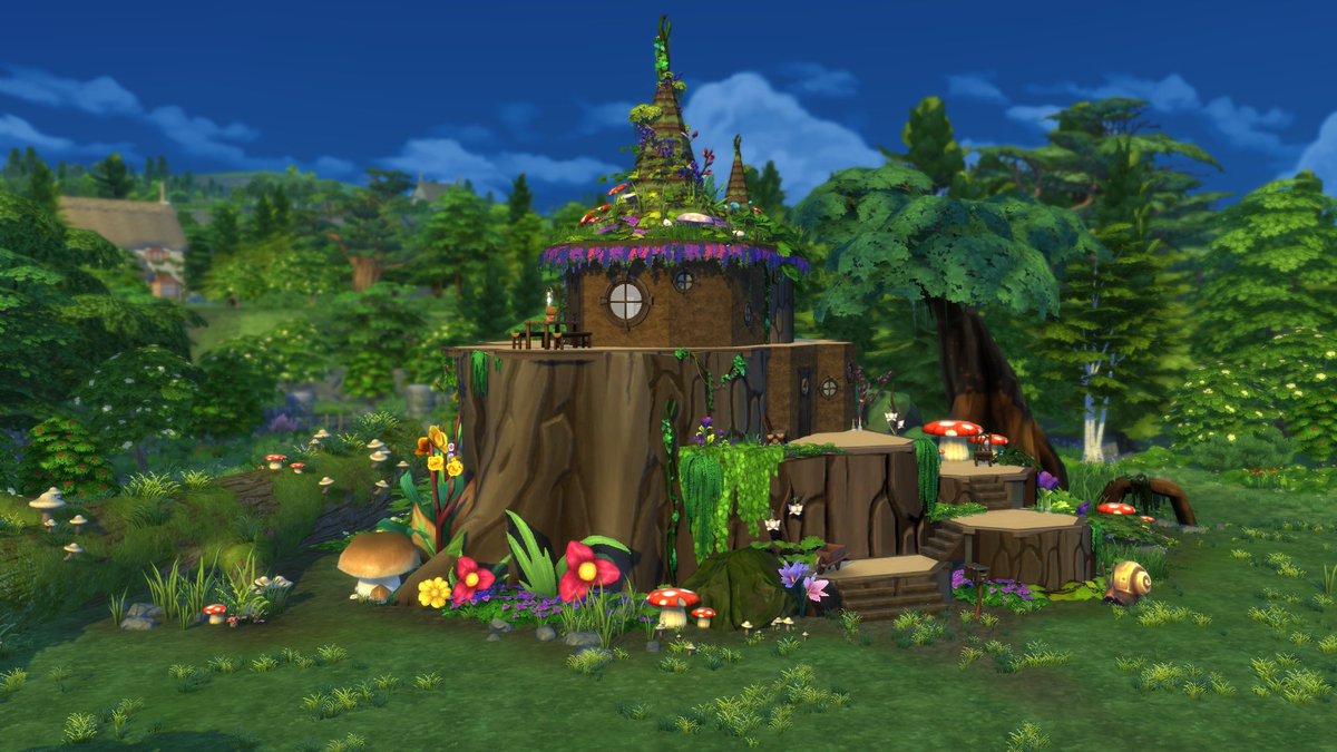 SimsilaSimrise's tweet photo. I built a #woodland #wonder in #TheSims4 https://t.co/aGDVKXy6Ma