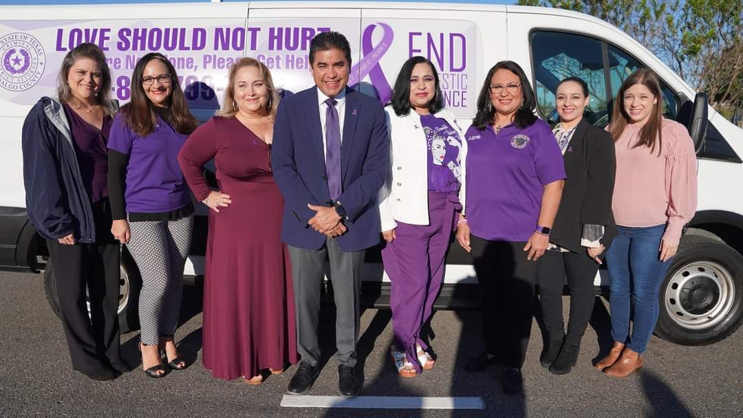 _HCDA's tweet photo. HCDA's Office joined the 229th Judicial District Attorney and the Rio Grande Valley District Attorney Coalition in their press conference for Domestic Violence Awareness Month. 

Thank you to DA Allen G. Ramirez  for hosting the 4th press conference of the regional collaboration. https://t.co/jSjft103ER