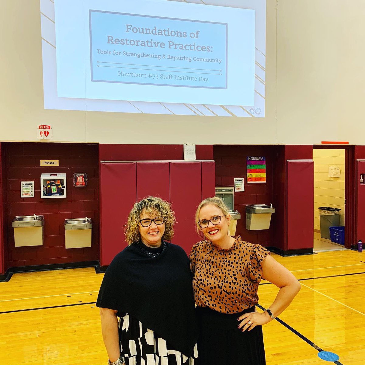 We can’t help students behave better by making them feel worse. We studied communication skills &amp; using boundaries &amp; empathy to create safety for kids. We’re so grateful for our partnership with @hawthorn_73 🎉❤️ #restorativepractices #teacherpd #parentuniversity #selintegrations