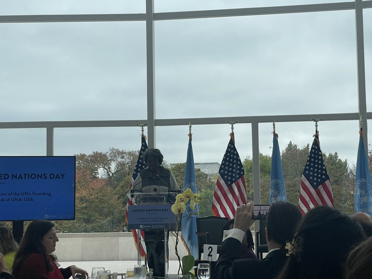 This #UNDay, it is inspiring to hear from leaders @USAmbUN @UNAUSA @unfoundation @USYouthObserver @USIP about the imperative of collective action and the role of the UN in addressing the plethora of connected, transnational challenges. 🙏