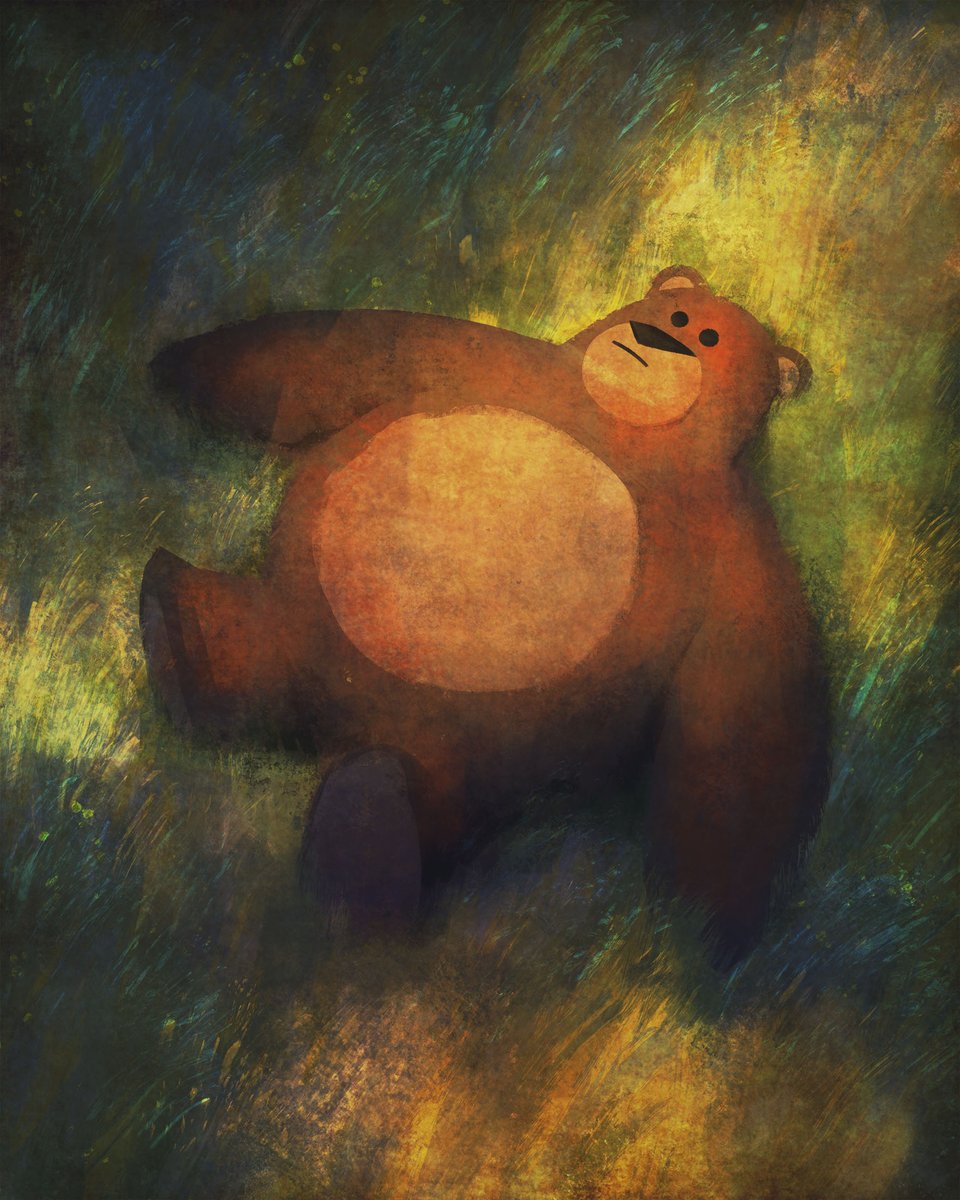 brandonmighty's tweet photo. how to think a thinking bear into existence https://t.co/4EoDBzy0ME