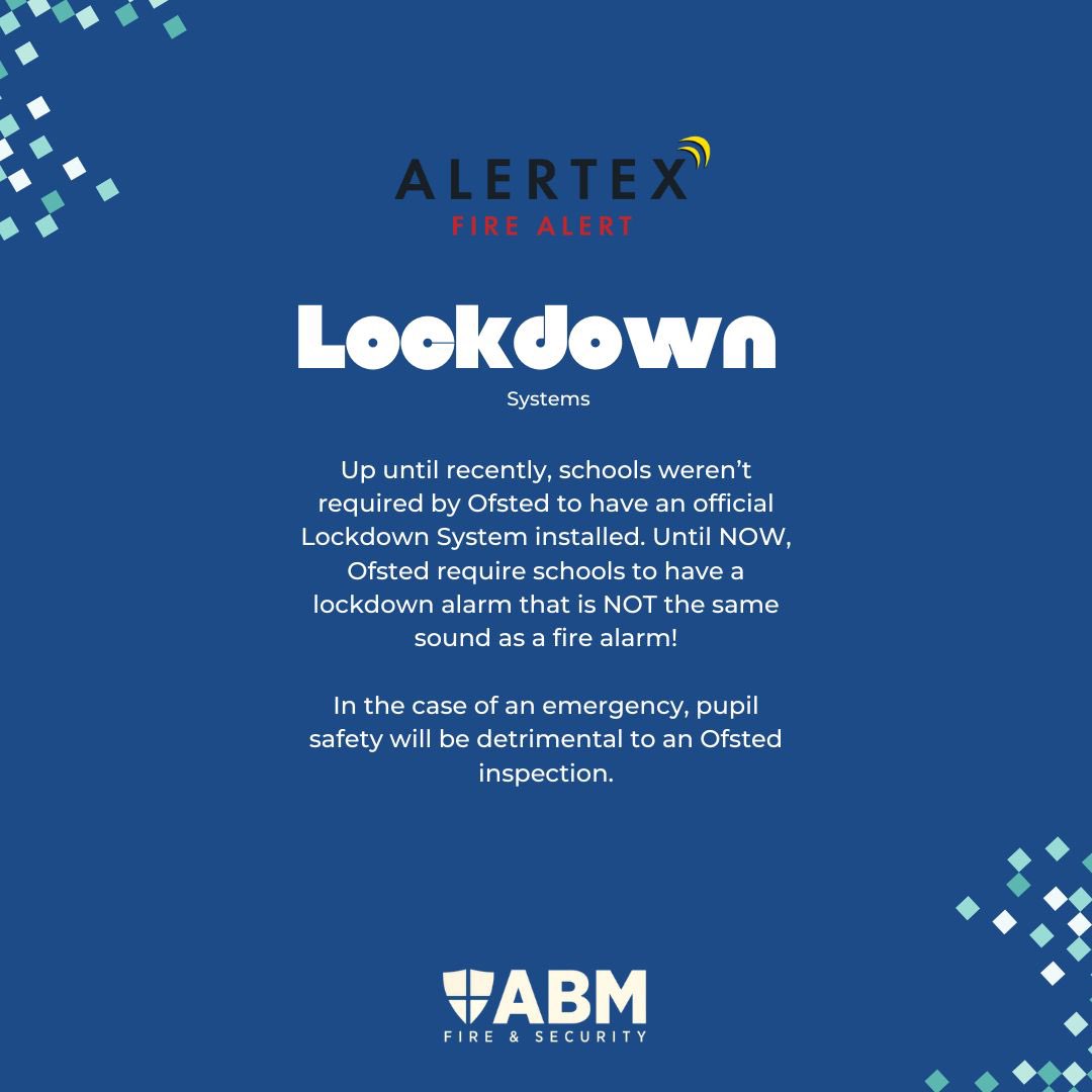 Lockdown Systems 🚨 

The ALERTEX #Lockdown system is designed to give a clear alert in the event of an activation. 

To find out more about Lockdown #Systems, make a quick enquiry today: abmsecurity.co.uk 👍 

ABM Security 🔒 

“#Security in Safe Hands” 🤝