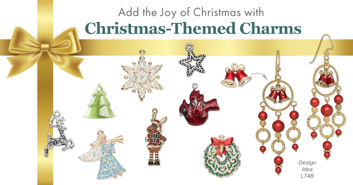 FireMtnGems's tweet photo. DIY Christmas #jewelry starts here...with charms!
 https://t.co/oQ3qReQfzI
#FMGDesign #DIYJewelry https://t.co/R96YLW72bo
