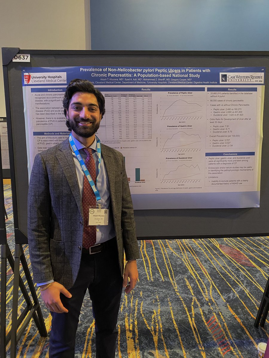 Great way to kick off the week presenting some of my research at <a href="/AmCollegeGastro/">ACG</a> 2022! @CaseUHmed