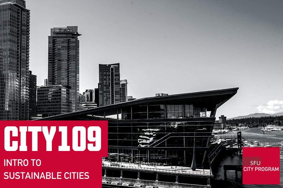 Learn how to connect climate action with ecological knowledge + sustainable #urbanplanning 

Consider taking @sfucity CITY109: Introduction to Sustainable Cities with @nlamontagne 

#sustainablecities

Starting Wed, Nov 2 | 6:00 pm PST| Online | Register: sfu.ca/continuing-stu…