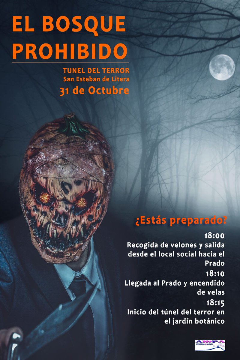 fsabes's tweet photo. La Asociación de Madres y Padres del colegio de San Esteban de Litera prepara un túnel del terror para Halloween inolvidable y un concurso de comida terrorífica. No os lo perdáis. #ViVeSEL #SEL #Huesca https://t.co/NmQWjr7g7K