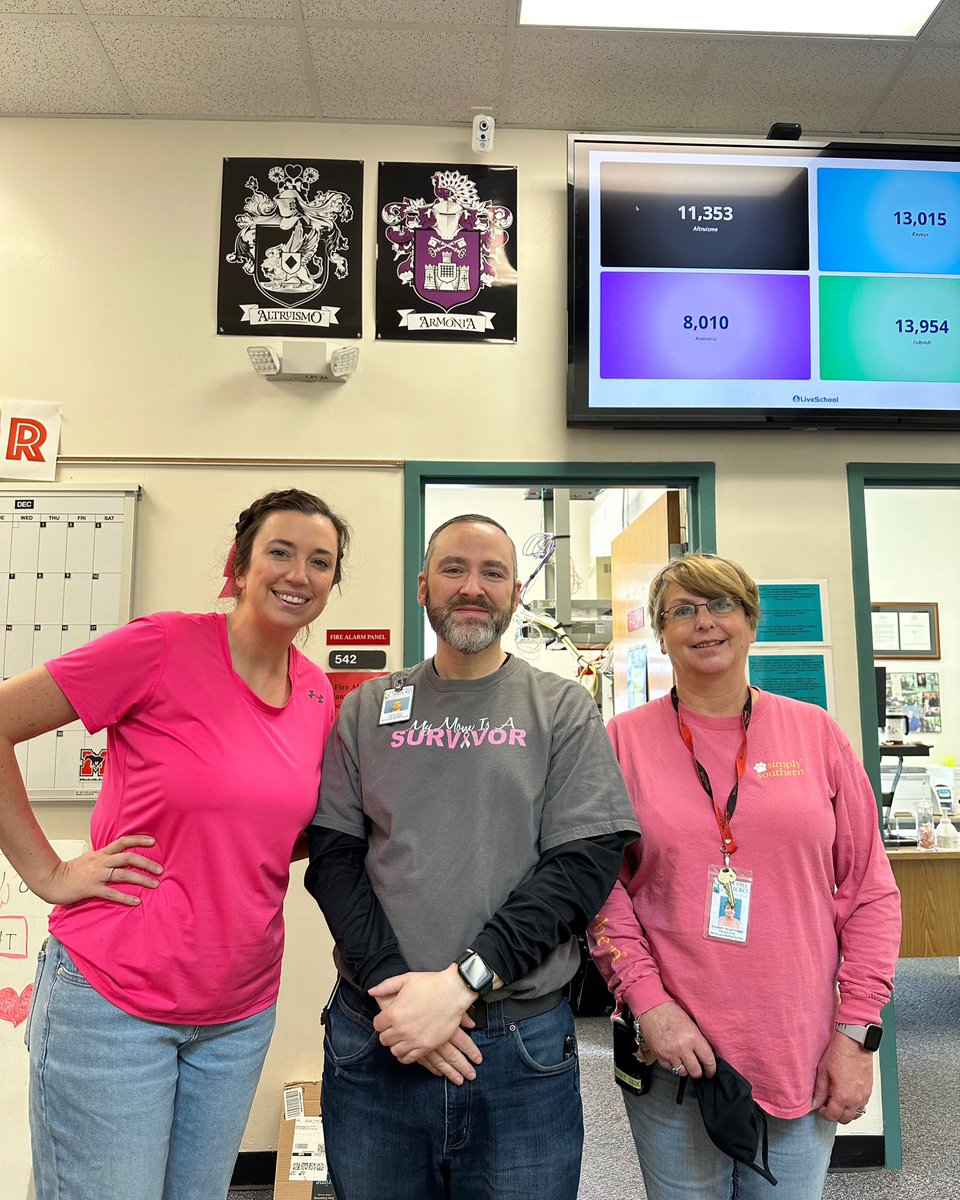 xforce11's tweet image. 24. FMS_Dark shirt under my t-shirt Spirit Week Think Pink fundraiser day #fmspad #fmspad2022 @mcdouglemiddleschool