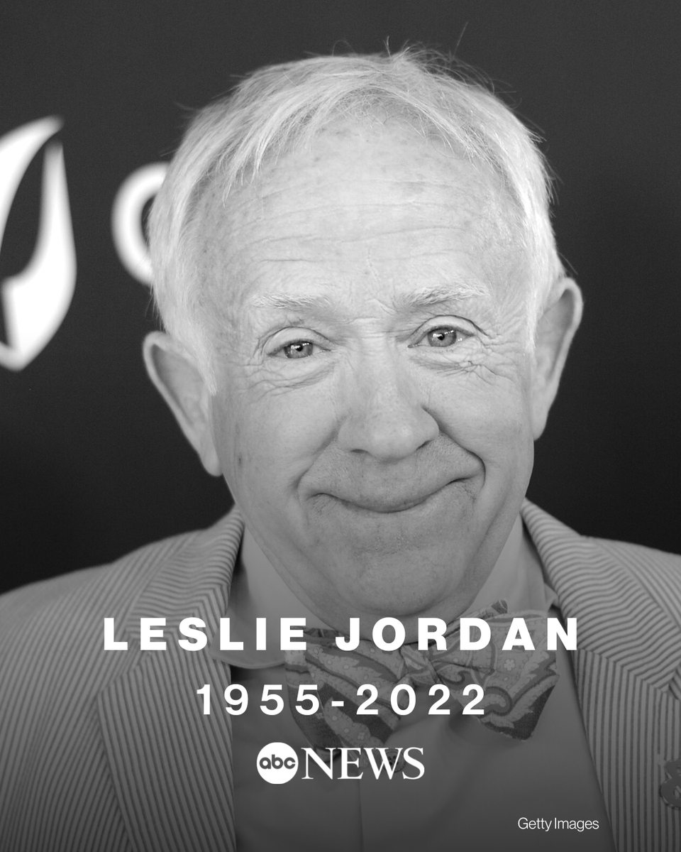 TheView's tweet photo. BREAKING: Leslie Jordan, a comedian and actor best known for his roles in "Will &amp; Grace" and "American Horror Story," has died. He was 67. https://t.co/lwiAWTONqY https://t.co/Dw0N6RvuTB