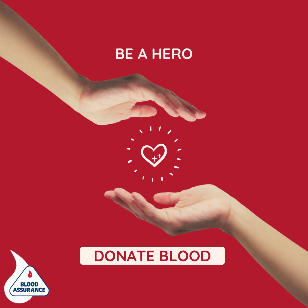 Friendly reminder…be a hero, give🩸 🔗bloodassurance.org/schedule 📞 800-962-0628 Text BAGIVE to 999777 #BALifesaver #donateblood #blooddonor #save3lives #BAHero