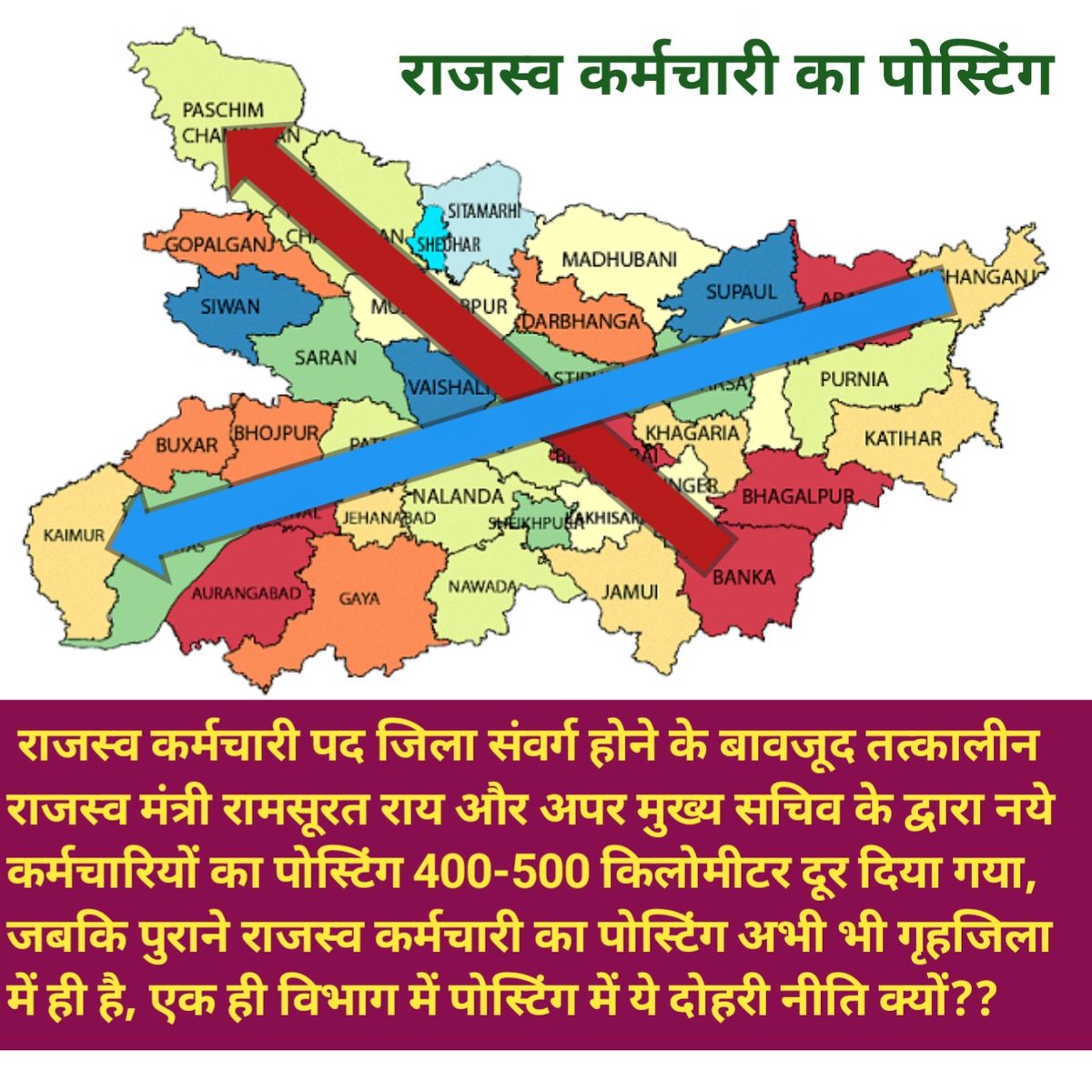 MANISHK64084827's tweet photo. @AlokMehtaMP नवनियुक्त राजस्व कर्मचारी की पोस्टिंग गृह जिला करने की कृपा करे सर https://t.co/zhymwrjSKJ