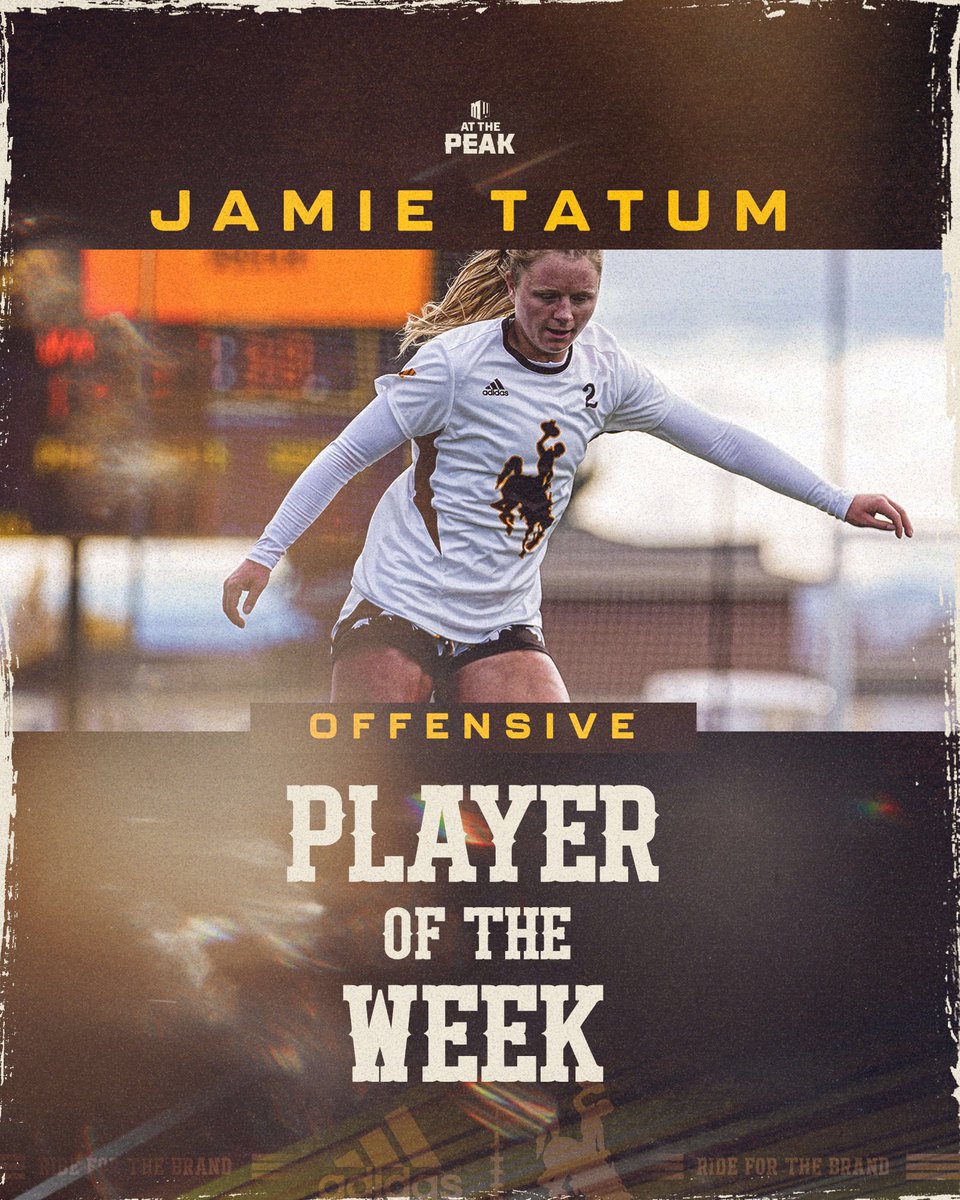 wyosoccer's tweet photo. Back-to-back game winners and @MountainWest player of the week honors for @tatumjamie2 💥 

📰 https://t.co/dkVM1Yrv18 https://t.co/Yc3A3nkRCp