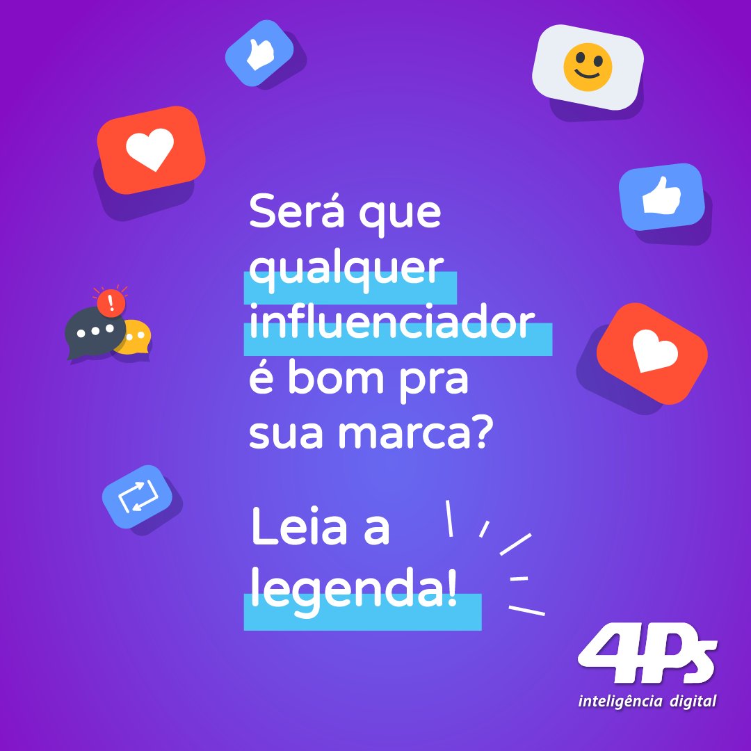 4Ps's tweet image. Você ouviu dizer que investir em influenciadores para falar da sua marca está em alta.
Pesquise, veja o que a pessoa fala, o que ela gosta, quais tipos de conteúdos ela compartilha e escolha influenciadores que estejam bem alinhados com os seus objetivos.

#4Ps #influenciadores