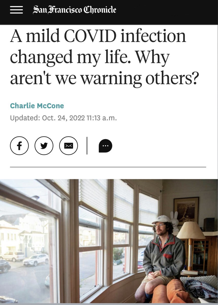 I wrote this because early in the pandemic I needed a public warning that a mild infection could ruin your life — there was none — and the fact we are almost 3 years into this, with millions disabled by #LongCovid, and there is still no warning should enrage any sentient being.