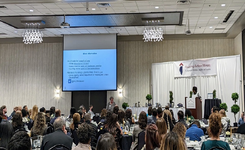 BPIChicago's tweet image. BPI attended @HousingActionIL's annual Housing Matters Conference. The conference gave IL #housing advocates the chance to come together, share stories, celebrate accomplishments, and plan future efforts to reduce barriers to fair and affordable housing in IL.