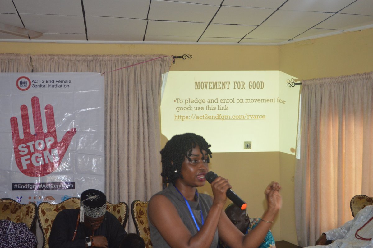 VARCENigeria's tweet photo. It's our outmost priority to #EndFGM in this generation. 

To this end,our program manager, @busol &amp; assistant, @OladeleAnifat1 with #VARCETeam are sensitizing community stakeholders in a bid to accelerate effort to #EndFGM for @UNICEF_Nigeria.  

@M4Good2EndFGM 
@GPtoEndFGM https://t.co/6B3xwatToA