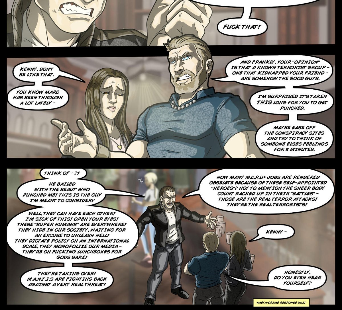 Silverbackcomic's tweet photo. new page is up over at https://t.co/xrSuWOMgbE, check it out if you're so inclined #macroverse #silverback #silverbackcomic #comics #webcomics https://t.co/5S3hMHkJtH