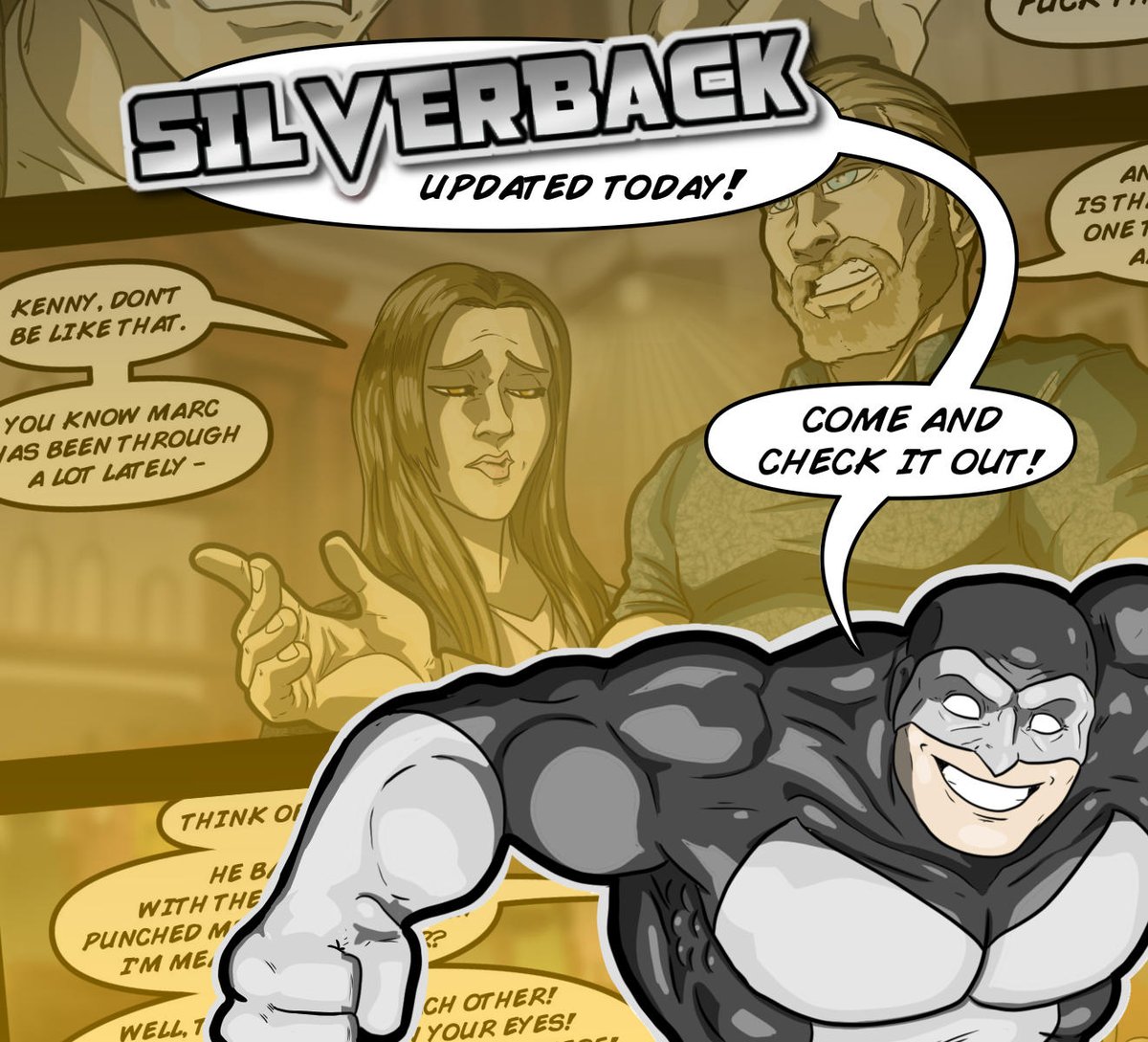 Silverbackcomic's tweet photo. new page is up over at https://t.co/xrSuWOMgbE, check it out if you're so inclined #macroverse #silverback #silverbackcomic #comics #webcomics https://t.co/5S3hMHkJtH