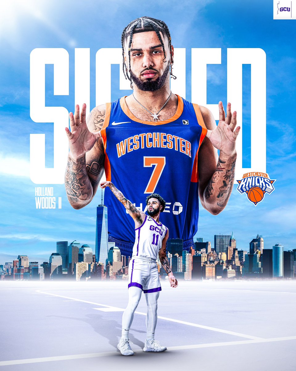 𝙂-𝙇𝙚𝙖𝙜𝙪𝙚 𝙇𝙤𝙥𝙚. 🗽

GCU MBB alum @TheGreatBoodini has signed a training camp contract with the Westchester Knicks. #LopesInThePros