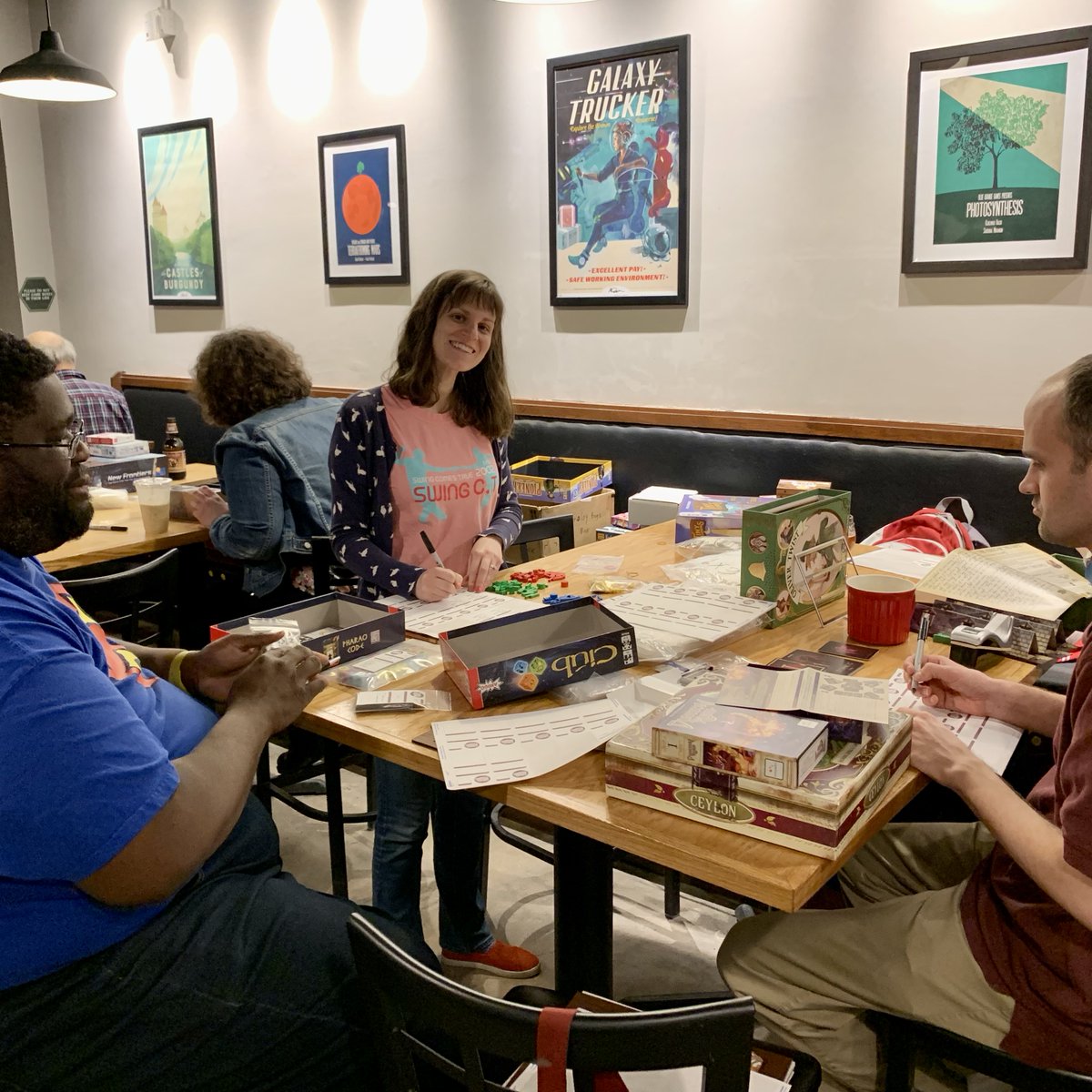 Spielbound's tweet photo. Come join our wonderful volunteers and help catalog and repair games tomorrow (Tuesday) night from 7-10pm! #boardgamelibrary #volunteersneeded https://t.co/7toVTwXE8y