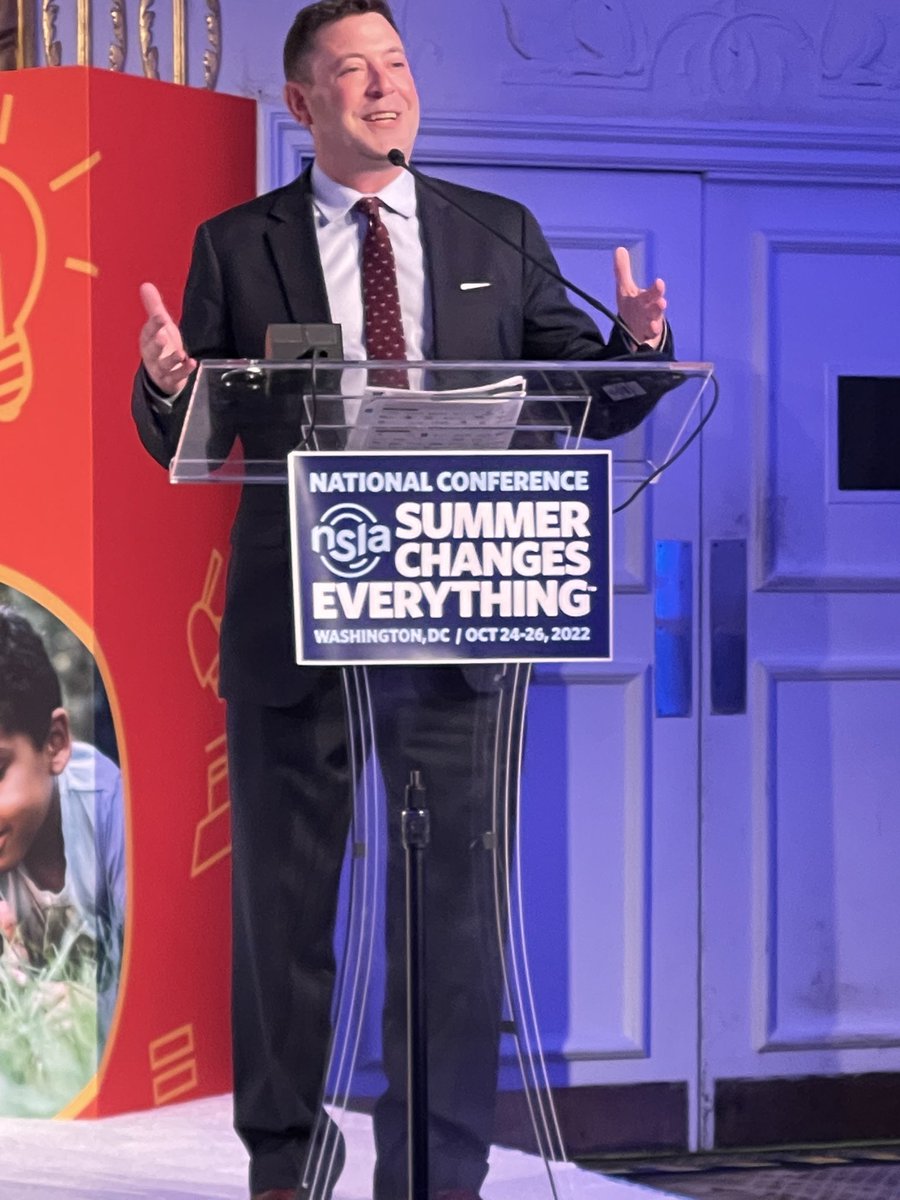 “#SummerLearning is America’sGreatest Idea”  <a href="/summerlearning/">summerlearning</a>  CEO Aaron Dworkin at the opening of the NSLA #summerchangeseverything <a href="/ACAcamps/">American Camp Association</a> #summercamp
