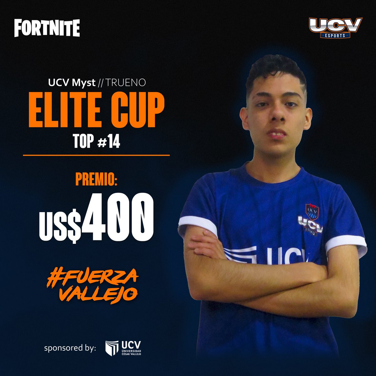 [ #elitecupfinals ]

Nuestro poeta @2004Mysterious junto a su dúo #TruenitoSSJ obtuvieron el top 14 con 150 puntos en las finales de la Élite Cup logrando llevarse $200 cada uno. 🔥

#fuerzavallejo #fortnite