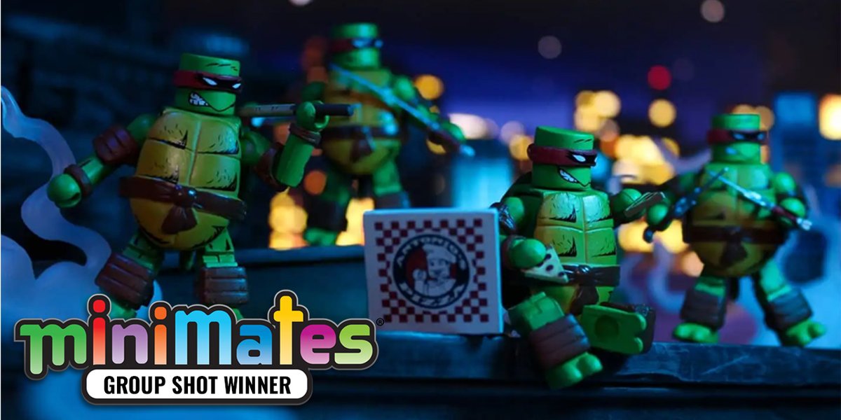 CollectDST's tweet photo. These teenage ninjas relax after a hard day's work with some 'za! This phenomenal family photo captured by Chris B. takes home the prize for the Group Product Shot Category! https://t.co/CdUxv5LhRb
#Minimates20th #MMPhotoContest #MiniMania #minifigures #collectdst https://t.co/SbBVQAW1j6