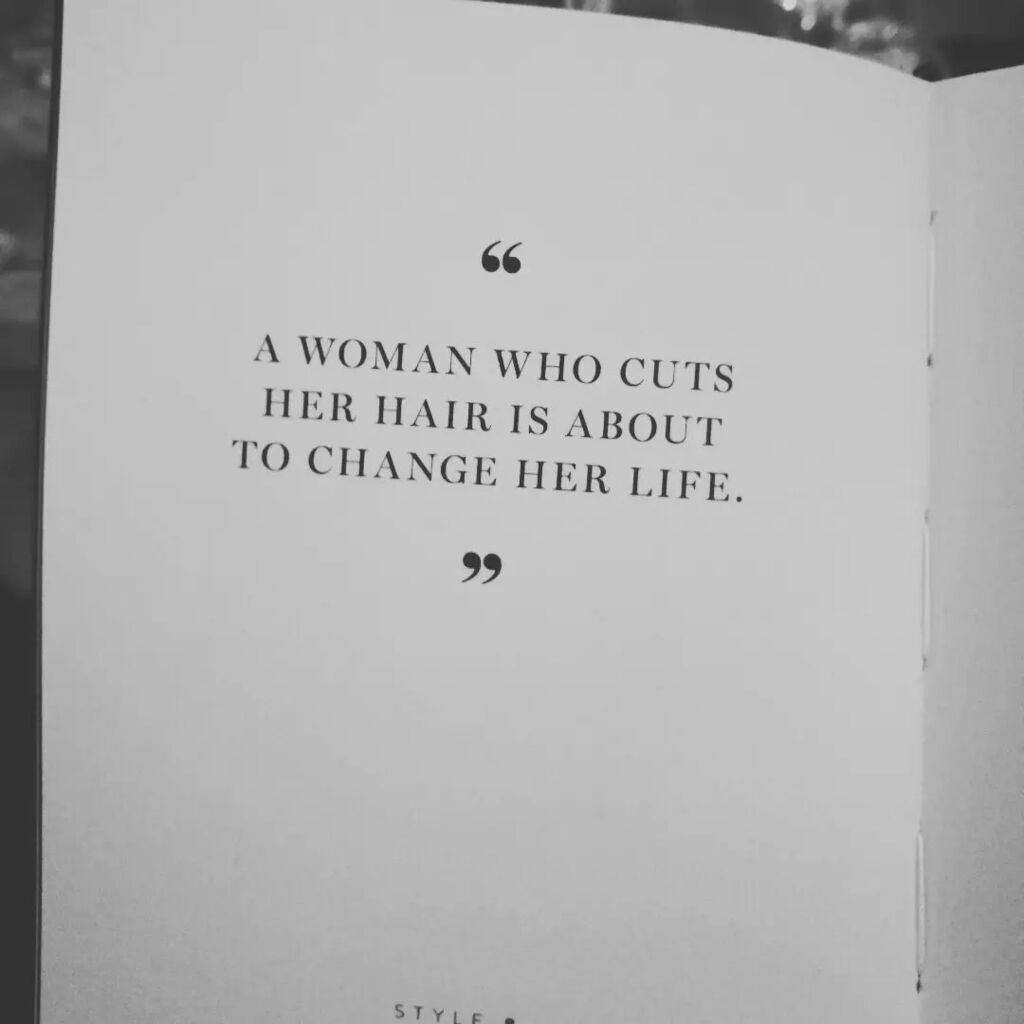 BrunetteGrey's tweet photo. Ooooh look what I just read in the book, Pocket Wisdom Coco Chanel.....right after I cut my hair short ❤ https://t.co/2d7dh3pTXU https://t.co/bjmyTV4FXD