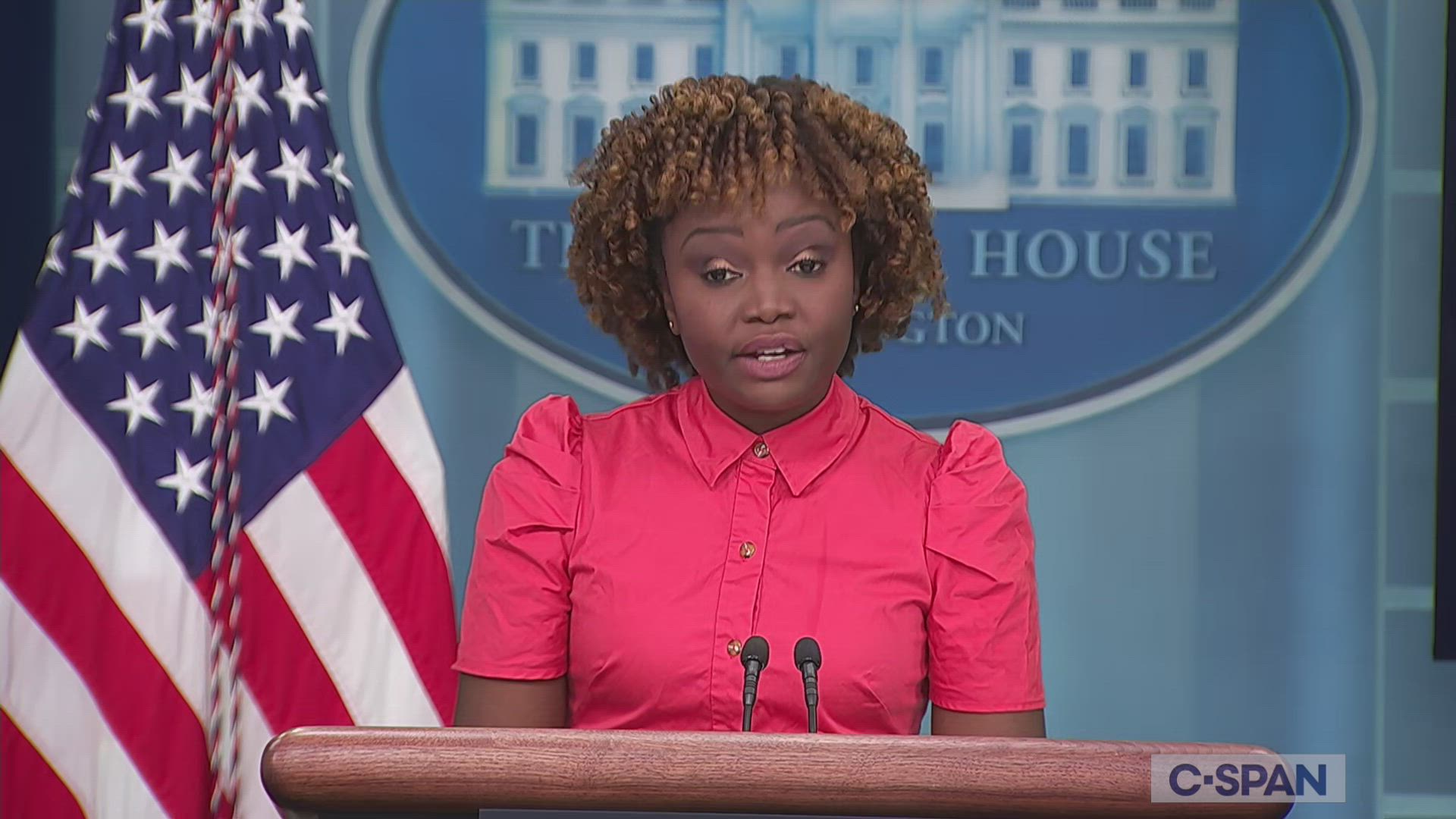 CSPAN on Twitter "White House Press Briefing with PressSec Karine