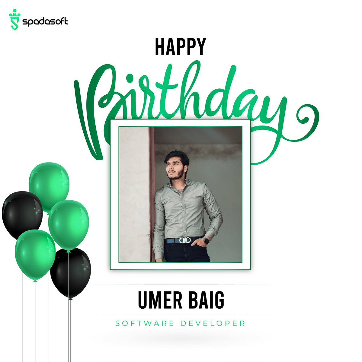 spadasoft's tweet photo. Happy birthday Umer Baig,  we hope that your birthday marks the beginning of a year filled with luck, well-being, and joy.
Best wishes from the @spadasoft team. https://t.co/mGcGTPR9NO