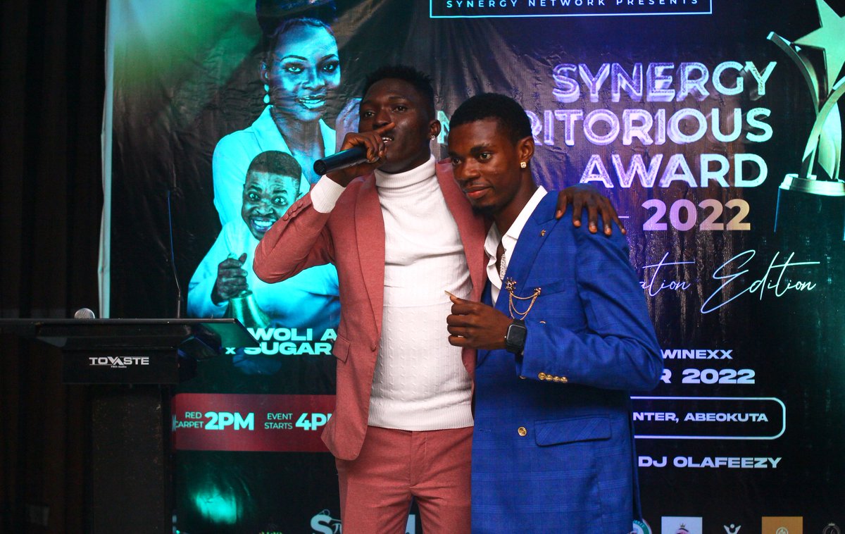 justdebbyjay's tweet photo. Y'all remember @iamsirdeli and I signed an Artist and Manager deal last month?? 
Well, my guy bagged Ogun Music Art of the Year at the Synergy Meritorious Award 22 last night.

Thanks to @Rhwaley and all organizers.

God Is Not Dead EP is coming.. https://t.co/NtDYcmpqR4