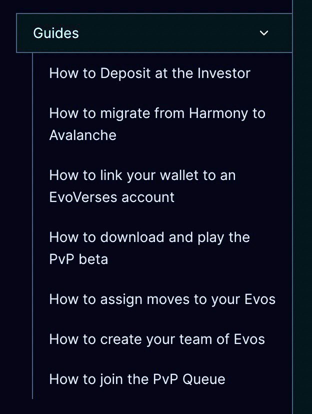 Do you have questions on anything EvoVerses?🔺

Good news! We have the Guides to get you started🔥

docs.evoverses.com/guides

Further questions? Send us a DM👋

#GameFi #NFTCommunity