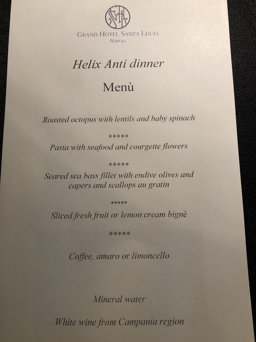 Finally together for an “Anti dinner”!!!