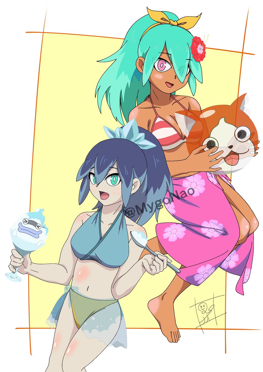 妖怪ウォッチふぶき姫エロ画像 ビーチ姫のTwitterイラスト検索結果。