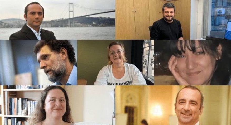 Can Atalay, Tayfun Kahraman, Mücella Yapıcı, Çiğdem Mater, Mine Özerden, Hakan Altınay 6 aydır haksız, hukuksuz hapsediliyor. Osman Kavala 5 yıldır tutuklu. Tüm Gezi tutsakları serbest bırakılana kadar mücadeleye devam edeceğiz. Gezi onurumuzdur! #GeziyeBinSelam #GeziyeÖzgürlük