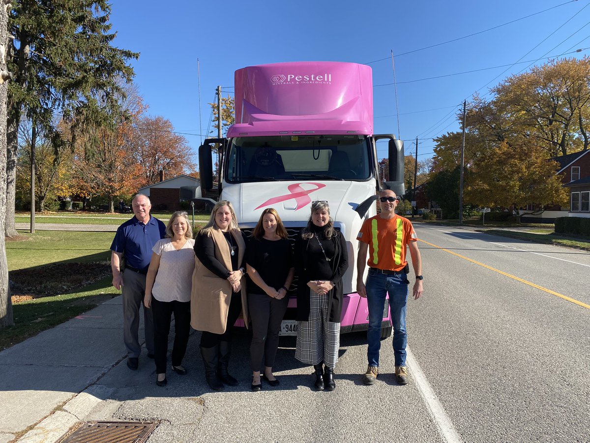 Freddie’s back on the road supporting Breast Cancer Awareness Month!@PestellMinerals #FredsPinkTruck