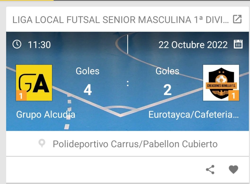 Derrota por 4-2 contra los campeones de liga del año pasado y actuales líderes de la liga, seguimos sin puntuar esta temporada y pagando caro el duro inicio de calendario,no queda otra que seguir ya que el equipo está dando la cara de forma digna, #VamosEurotayca
🎯juanka
🎯Ruben