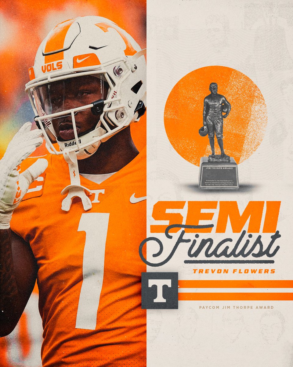 Thorpe Award Semifinalist 😤 @tresmoove1 is one of 12 semifinalists for the @jimthorpeaward, given to college football's top defensive back. Read » 1tn.co/3gBGKdk