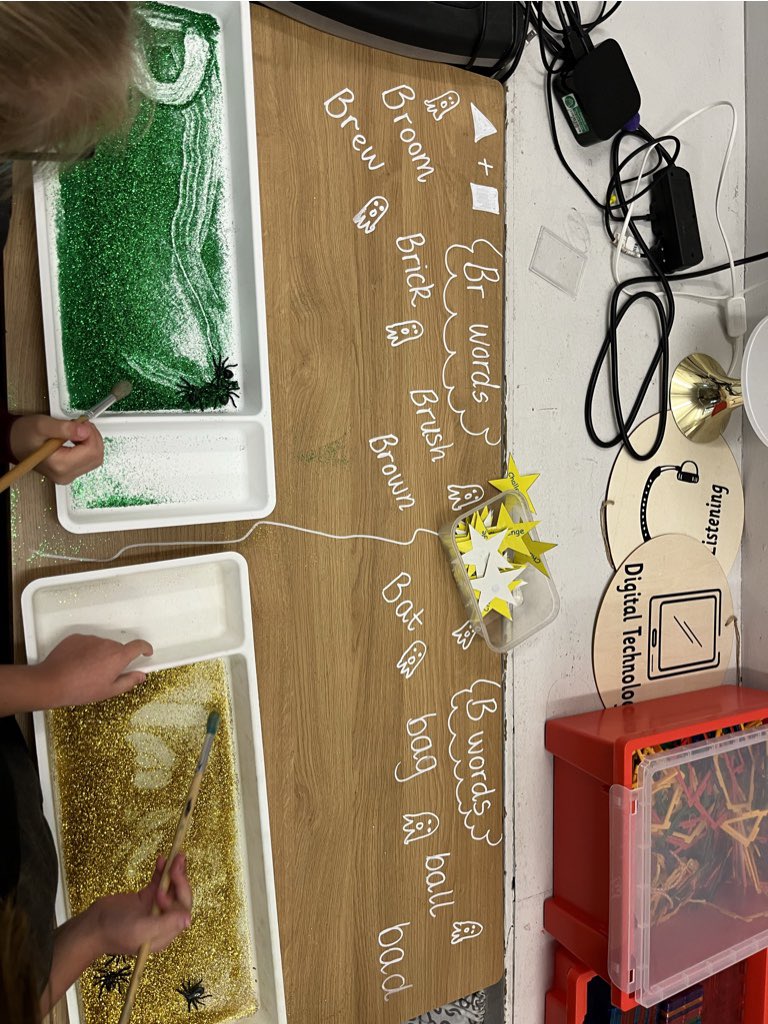 StCharlesGla's tweet photo. Primary 2 had lots of fun today with their spooky #Halloween themed learning activities. Their sounds this week are โbโ and โbrโ. They absolutely loved making potions in their #WitchesKitchen. #LearningThroughPlay #Halloween2022 @PPGlasgow @glasgowcounts @literacyfor_ALL https://t.co/mOfqzj4JJR