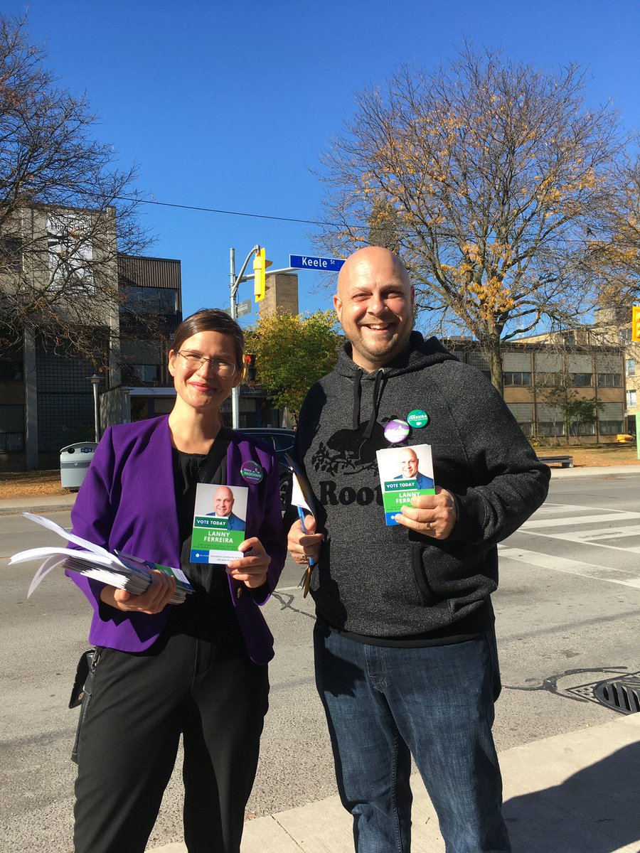 chipadovani's tweet photo. It’s been great chatting with voters today about how their vote can bring change to York South-Weston! Along the way I’ve been with friends including @maritstiles, @lannyf, and @Paul_TO! https://t.co/ZCL2VgAuwP