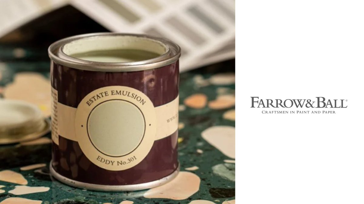 This “delicate tone” is ideal for calm and relaxing spaces. Not quite a pastel, this hint of green will breathe a little “fresh air” into any painting project. Would you invite Eddy into your home? [2/2]

Photo: @FarrowandBall

#farrowandballstockist #farrowandball  #11FaBColours
