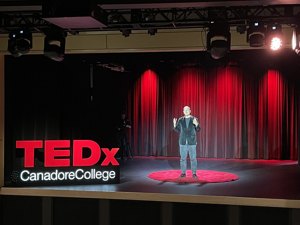 DonnaMBacker's tweet photo. Benvenuti @roccorossiTO. Always great to hear you speak to the realities of human talent supply chain #TEDx @CanadoreCollege #freedom55? https://t.co/0rt9ToUflG