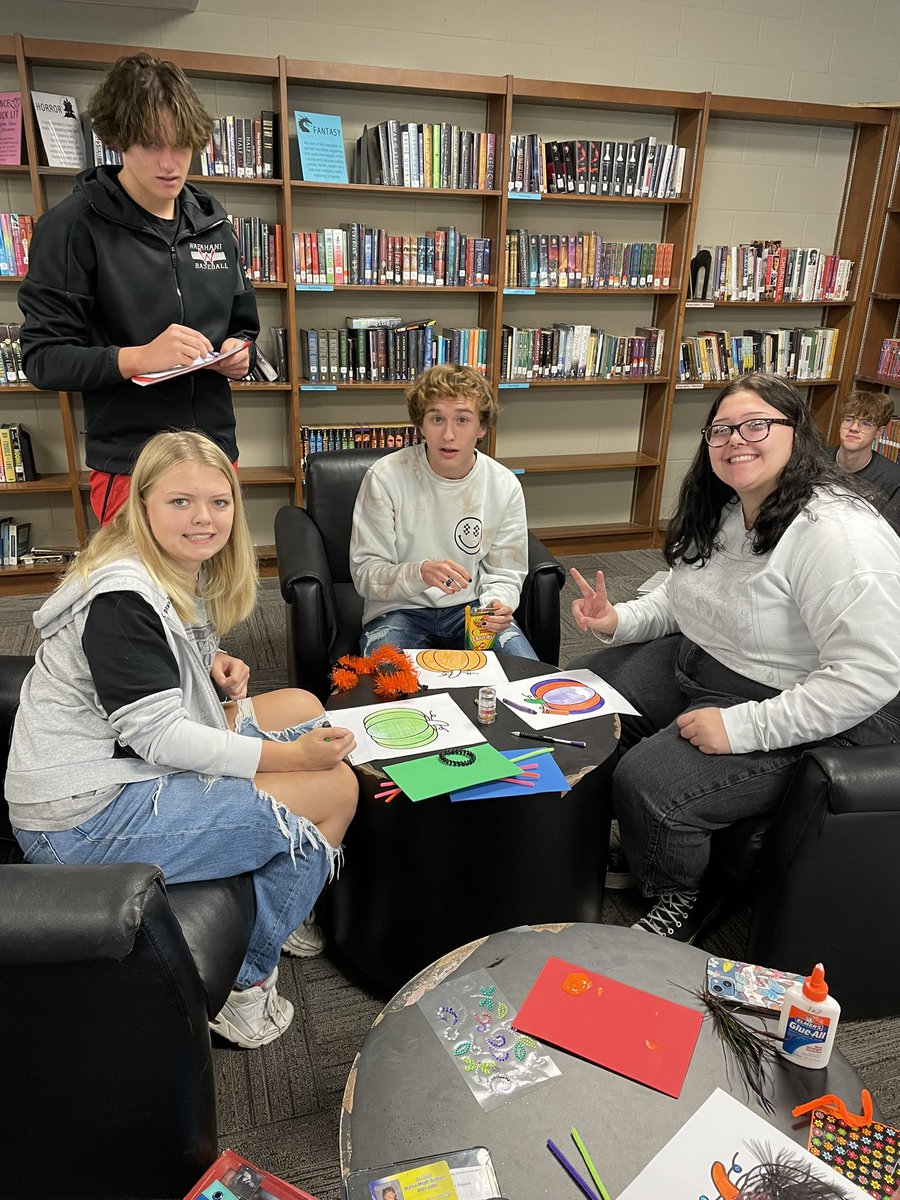 ENGSarahWap's tweet photo. Spooky Spirit Week is underway! Lots of pumpkins were “disguised” during AL. #SpookySpiritWeek #RADD #LPSelma @WHS_MrsQualls https://t.co/71KMQfirpS