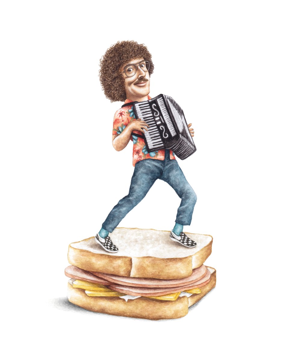 TheRokuChannel's tweet photo. Weird Al and his M-M-M-My Bologna sandwich 🎶

To celebrate #NationalBolognaDay, we're giving away 10 @celebsonsammies prints of @alyankovic!

🥪 RT and reply with #WEIRDTheAlYankovicStory for a chance to win https://t.co/zcj3bjVA8G