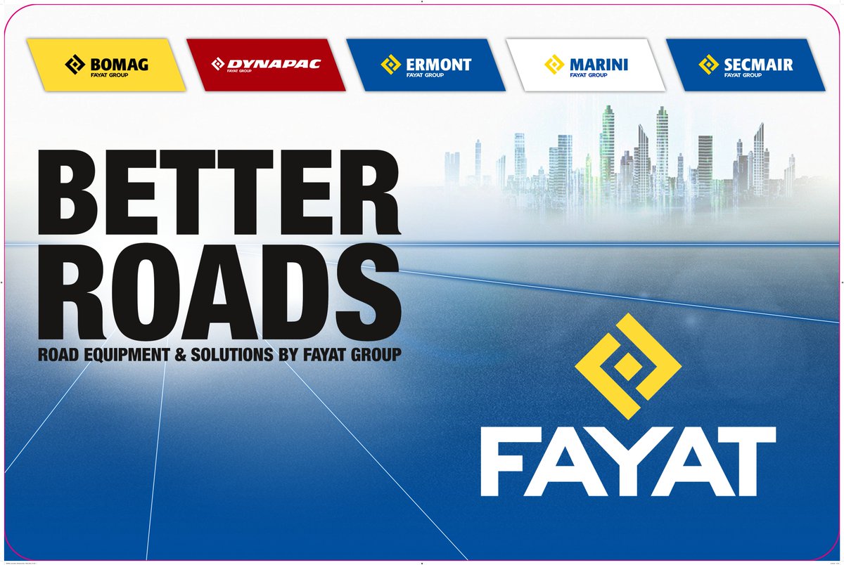 [BAUMA 2022]

🔵 FAYAT. BETTER ROADS. 

#DayOne #FAYATatBAUMA

⏱️ The countdown to #bauma2022 is finally over and our team is looking forward to welcoming visitors to our stands this week.

📍 Stop by and meet the team: FS.1009 and FS.1008/1