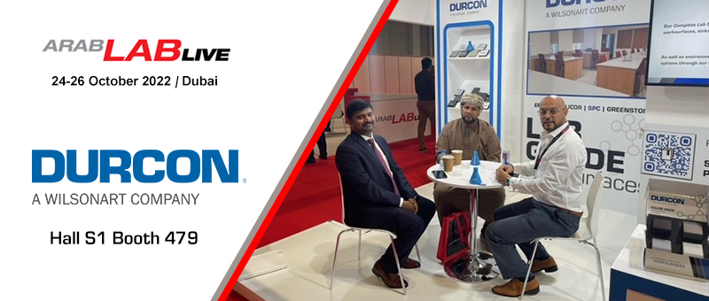 Durcon_Inc's tweet photo. Greetings from Day 1 of ArabLab 2022 - if you are in Dubai at the expo by sure to stop by the Durcon booth Sheikh Saeed Hall S1 Stand 479 https://t.co/PFhXJyhR9r