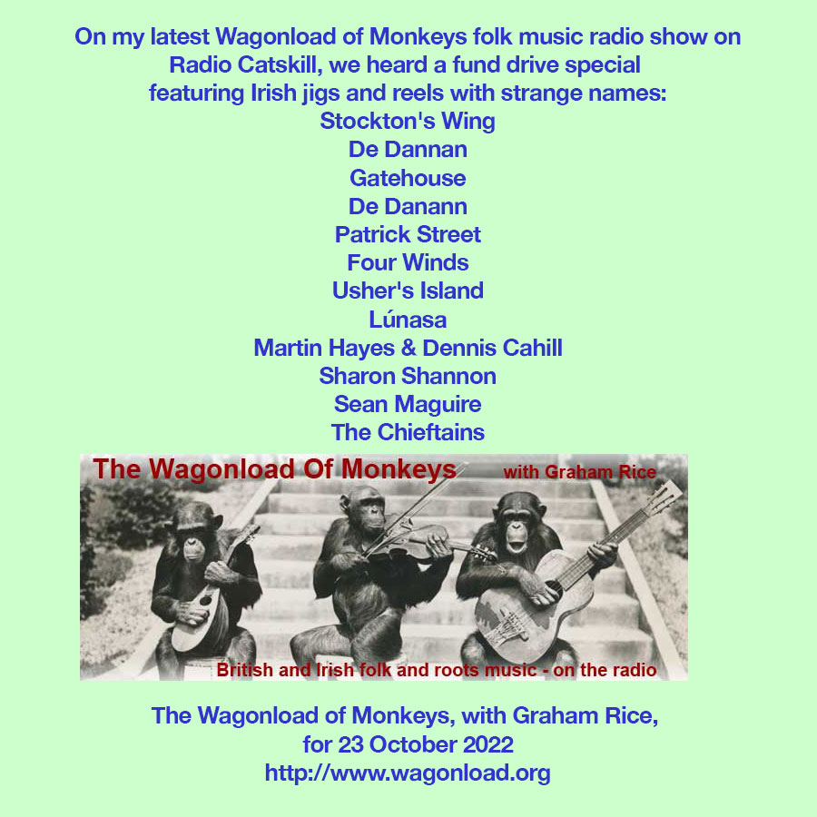 WagonloadOfFolk's tweet photo. This week we heard: @StocktonWing @DeDannan #Gatehouse #PatrickStreet @FourWindsMusic #UshersIsland @MHayesmusic @DennisDmpcahill @SharonShannon99 #SeanMaguire @thechieftains
@WJFFRadio @JaneBrace @harriet_simms @BirnamCD @atthehelmpr #jamessoars
https://t.co/ibWhOxtCst https://t.co/wQDPmVGwub