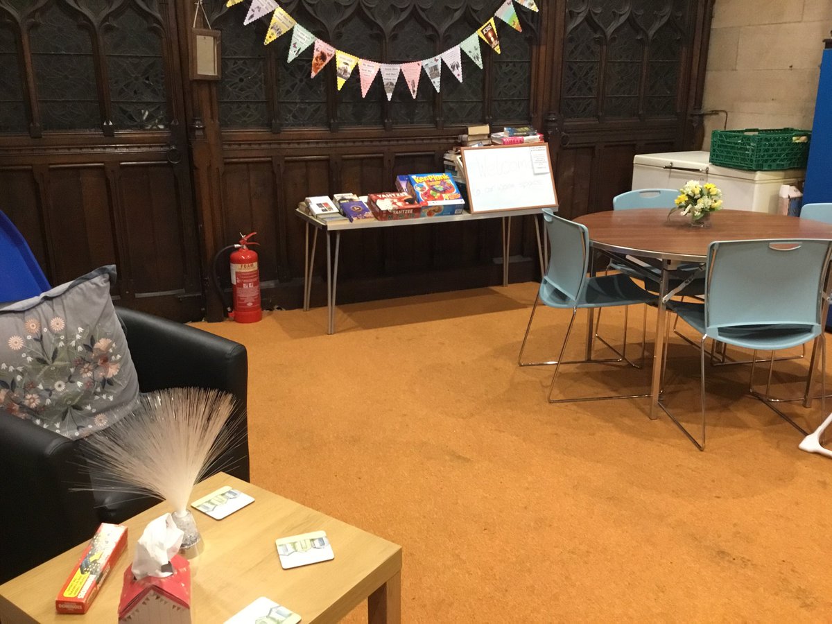 Warm space available tomorrow at St James Poolstock from 9.30am, hot food &amp; drinks available too.  Straight after from 12-2pm we are providing free meals for families &amp; it’s chips cheese burger with beans &amp; then either muffin cake &amp; custard or ice cream. What’s not to like.❤️🙏