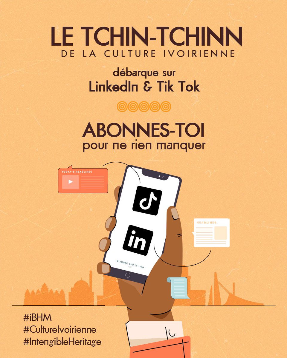 IvoireMonth's tweet photo. Le Tchin-Tchin de la Culture !!!
Dรฉbarque sur Tik tok : https://t.co/o3sn6MliD4 & LinkedIn : https://t.co/FRrRCXIix0 pour
promouvoir le patrimoine culturel matรฉriel et immatรฉriel de la #civ225.
#ibhm #HistoireIvoirienne #IntengibleHeritage https://t.co/YZKqMXfHXJ